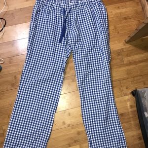 Blue plaid Old Navy pajamas